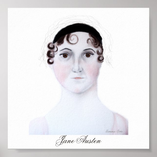 Poster Portrait de Jane Austen. (Devant)