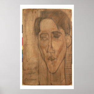 Poster Portrait de Jean Cocteau (1889-1963) 1917 (crayon