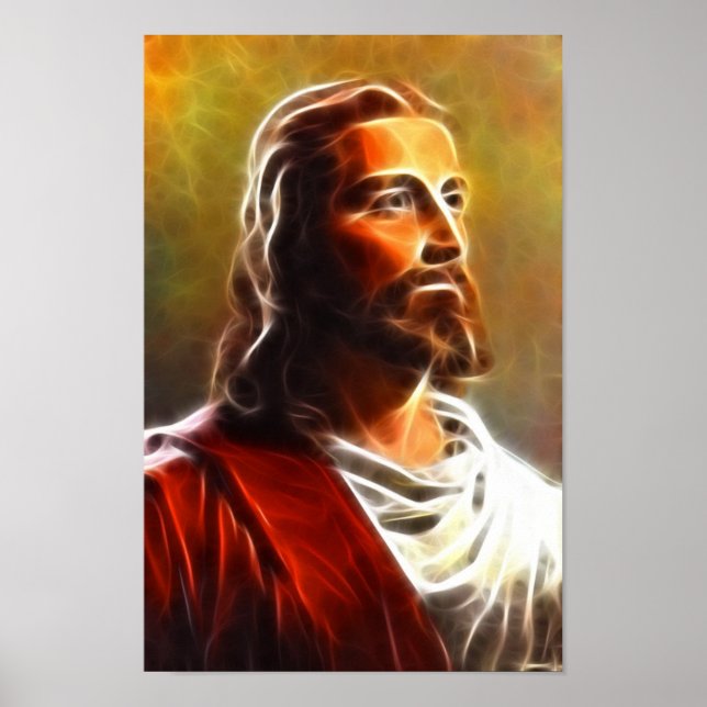 Poster Portrait de Jésus à couper le souffle (Devant)