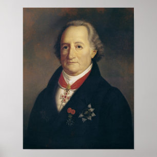 Poster Portrait de Johann Wolfgang von Goethe