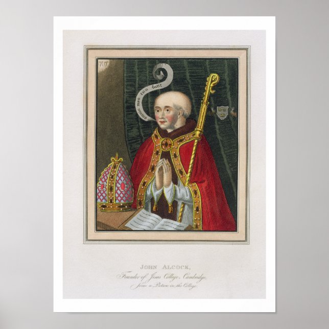 Poster Portrait de John Alcock (c. 1430-1500), Fondateur  (Devant)
