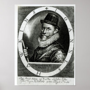 Poster Portrait de John Hawkins