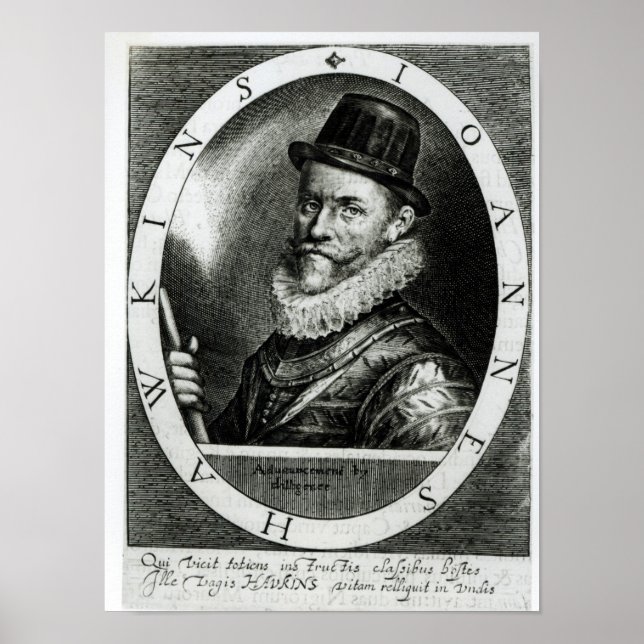 Poster Portrait de John Hawkins (Devant)