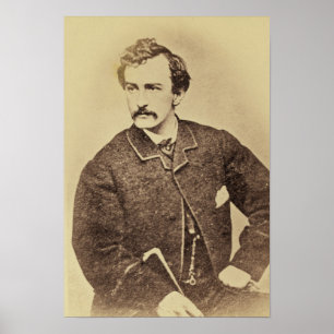 Poster Portrait de John Wilkes Booth   1861-65