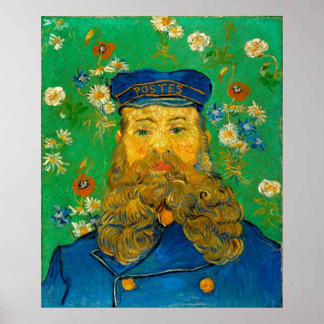 Poster Portrait de Joseph Roulin par Vincent Van Gogh (Devant)