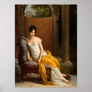 Poster Portrait de Juliette Recamier par Francois Gerard