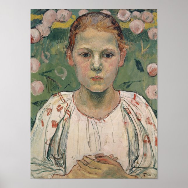 Poster Portrait de Kathe von Bach | Dans le jardin (Devant)