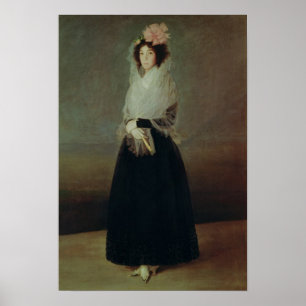 Poster Portrait de la comtesse Marquesa de la Solana