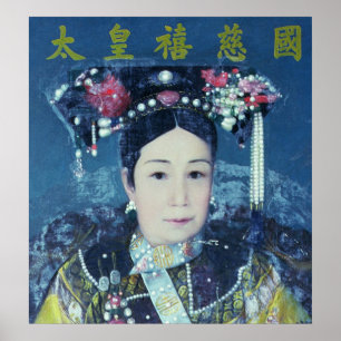 Poster Portrait de la douairière d'impératrice Cixi