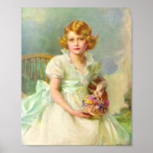 Poster Portrait De La Reine Elizabeth De 1933