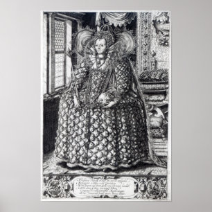 Poster Portrait de la reine Elizabeth I