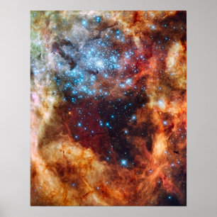 Poster Portrait de l'affiche spatiale 16 po x 20 po