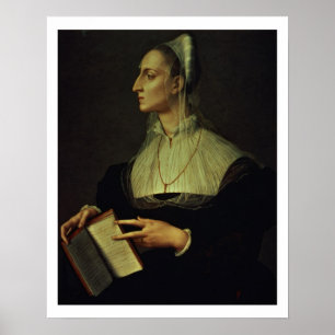 Poster Portrait de Laura Battiferri, c.1555-60 (panneau)