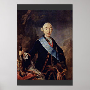 Poster Portrait de l'empereur russe Peter Iii. Par Pfan