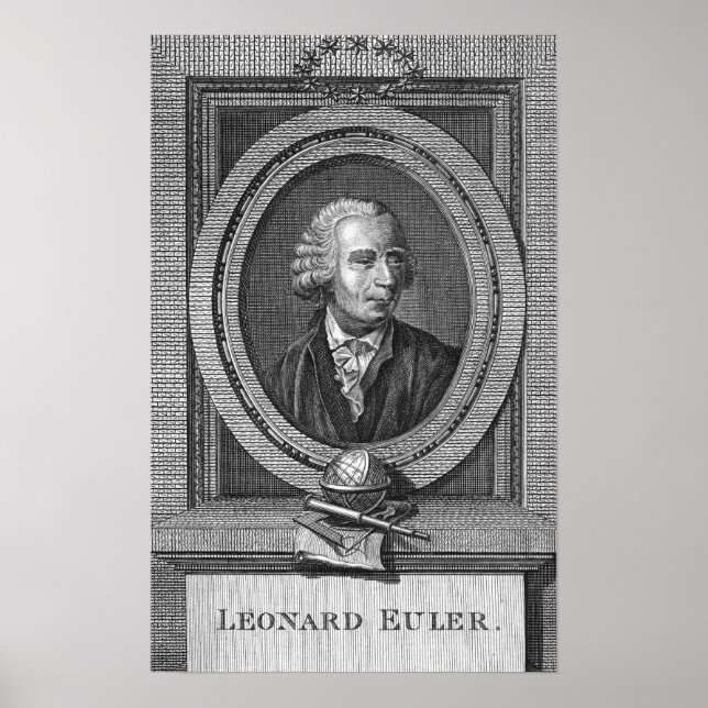 Poster Portrait de Leonard Euler (Devant)