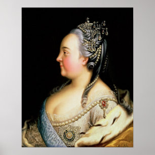 Poster Portrait de l'impératrice Elizabeth Petrovna