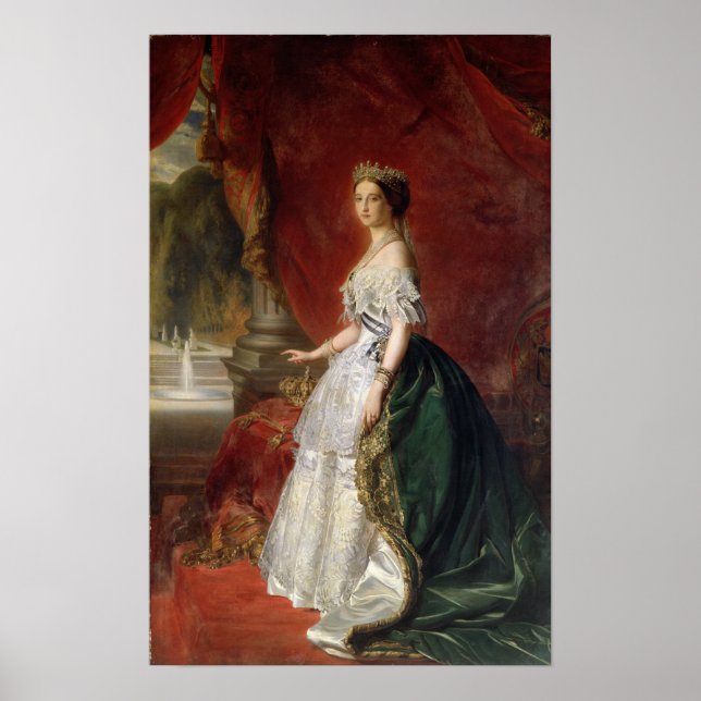 Poster Portrait de l'impératrice Eugénie de France (Devant)