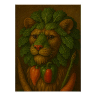 Poster Portrait de Lion Renaissance
