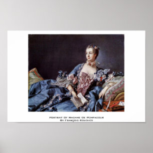 Poster Portrait De Madame De Pompadour