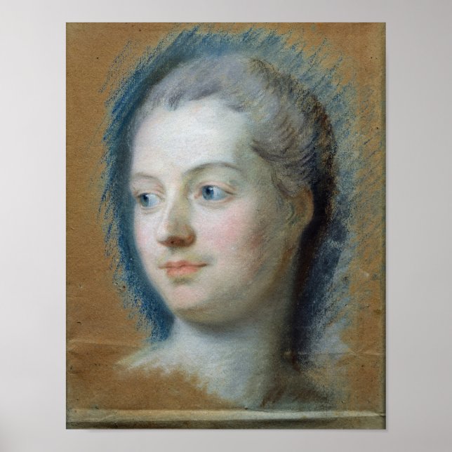 Poster Portrait de Madame de Pompadour 1752 (Devant)