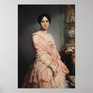 Poster Portrait de Madame F, 1850-51