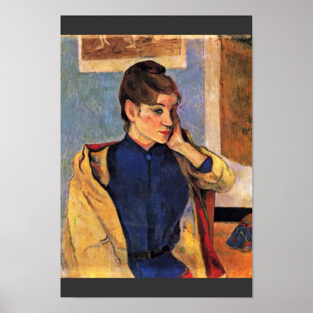 Poster Portrait De Madeleine Bernard Par Gauguin Paul (Devant)