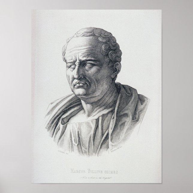 Poster Portrait de Marcus Tullius Cicero (Devant)