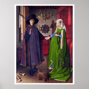 Poster Portrait de mariage avant janvier Van Eyck -