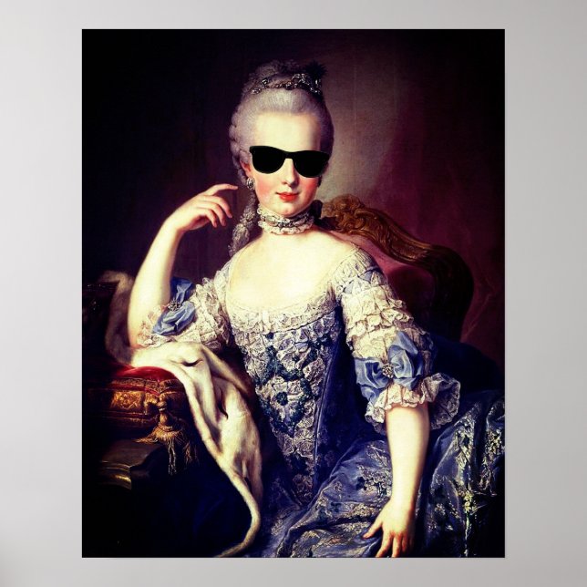 Poster Portrait de Marie Antoinette with Sung (Devant)