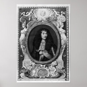 Poster Portrait de Médaillon de Louis XIV