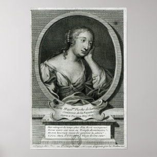 Poster Portrait de Médaillon de Madame de La Fayette