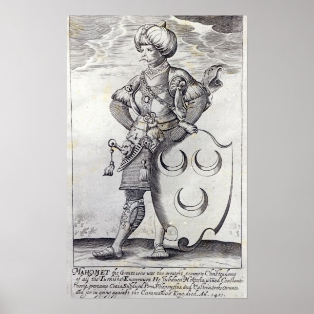 Poster Portrait de Mehmed II (Devant)