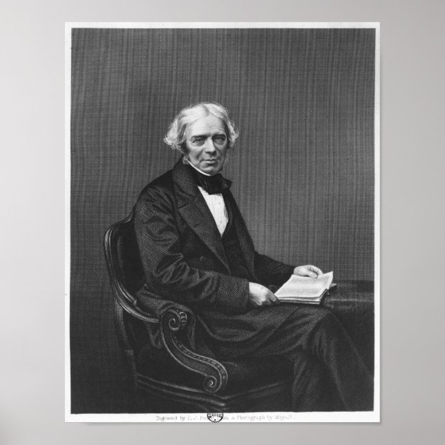 Poster Portrait de Michael Faraday (Devant)