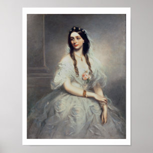 Poster Portrait de Mme C.W.Stoughton (d.1907), Trois-quar