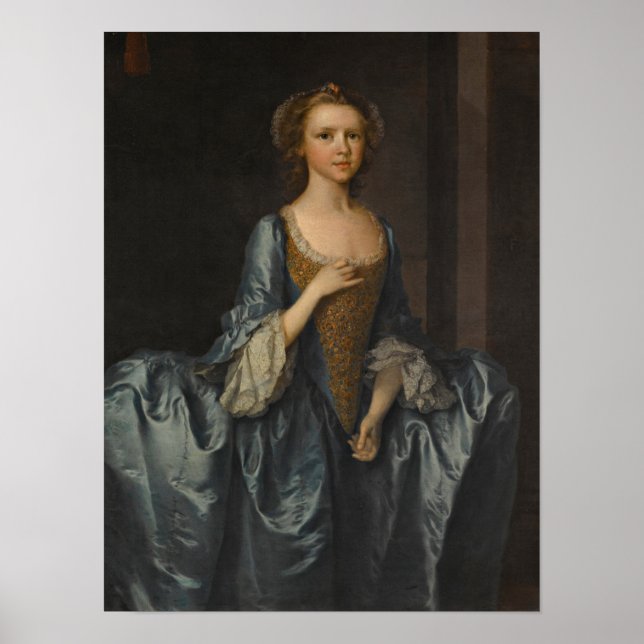 Poster Portrait De Mme Hibbert, Quand Une Fille (Devant)