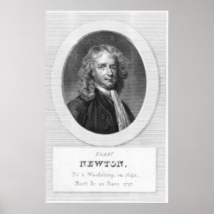 Poster Portrait de monsieur Isaac Newton