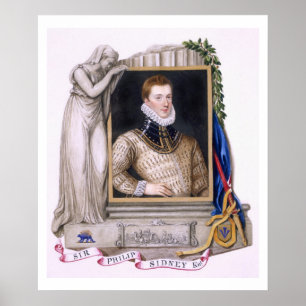 Poster Portrait de monsieur Philip Sidney (1554-86) de