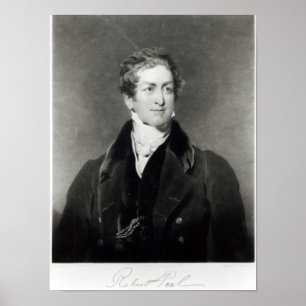 Poster Portrait de monsieur Robert Peel