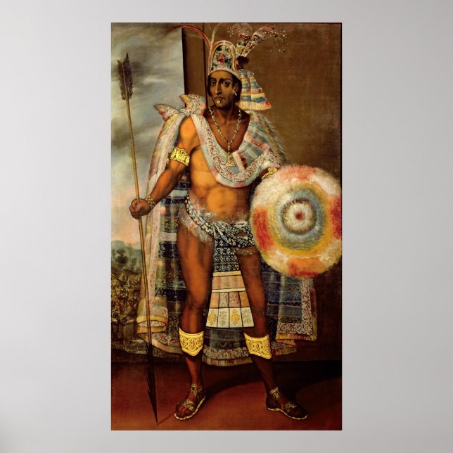 Poster Portrait de Montezuma II (Devant)
