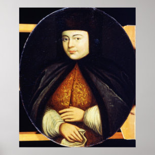 Poster Portrait de Natalia Kirillovna Naryshkina