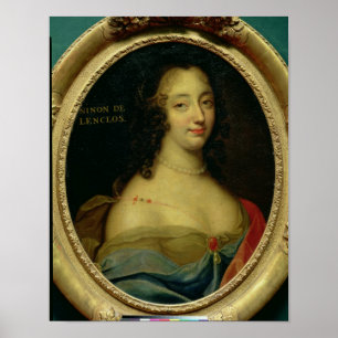 Poster Portrait de Ninon de Lenclos