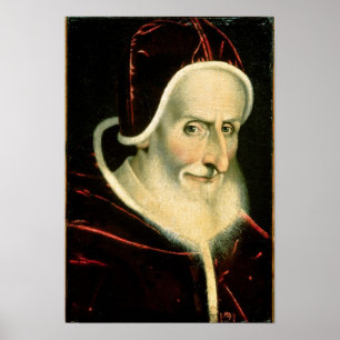 Poster Portrait de pape Pius V   1576-80