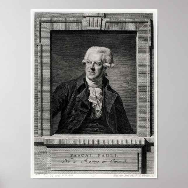 Poster Portrait de Pascal Paoli (Devant)