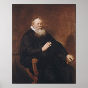 Poster Portrait de pasteur Eleazer Swalmius, 1637-42