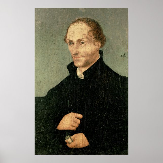 Poster Portrait de Philipp Melanchthon, 1532 (Devant)