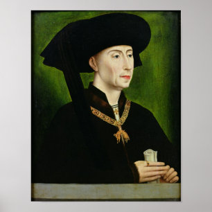 Poster Portrait de Philippe le Bon Duc De la Bourgogne