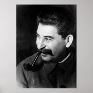 Poster Portrait de photo de Stalin