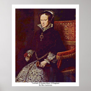 Poster Portrait de Queen Mary de l'Angleterre par MOR