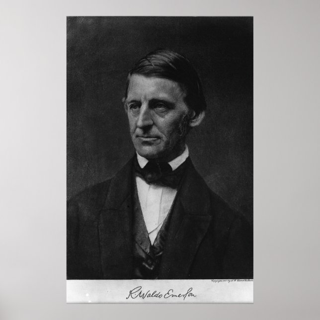 Poster Portrait de Ralph Waldo Emerson en 1901 (Devant)