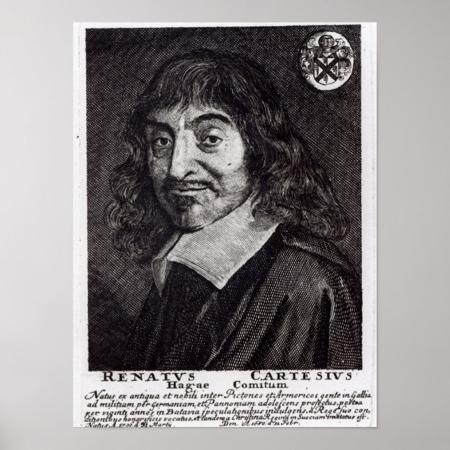 Poster Portrait de René Descartes (Devant)